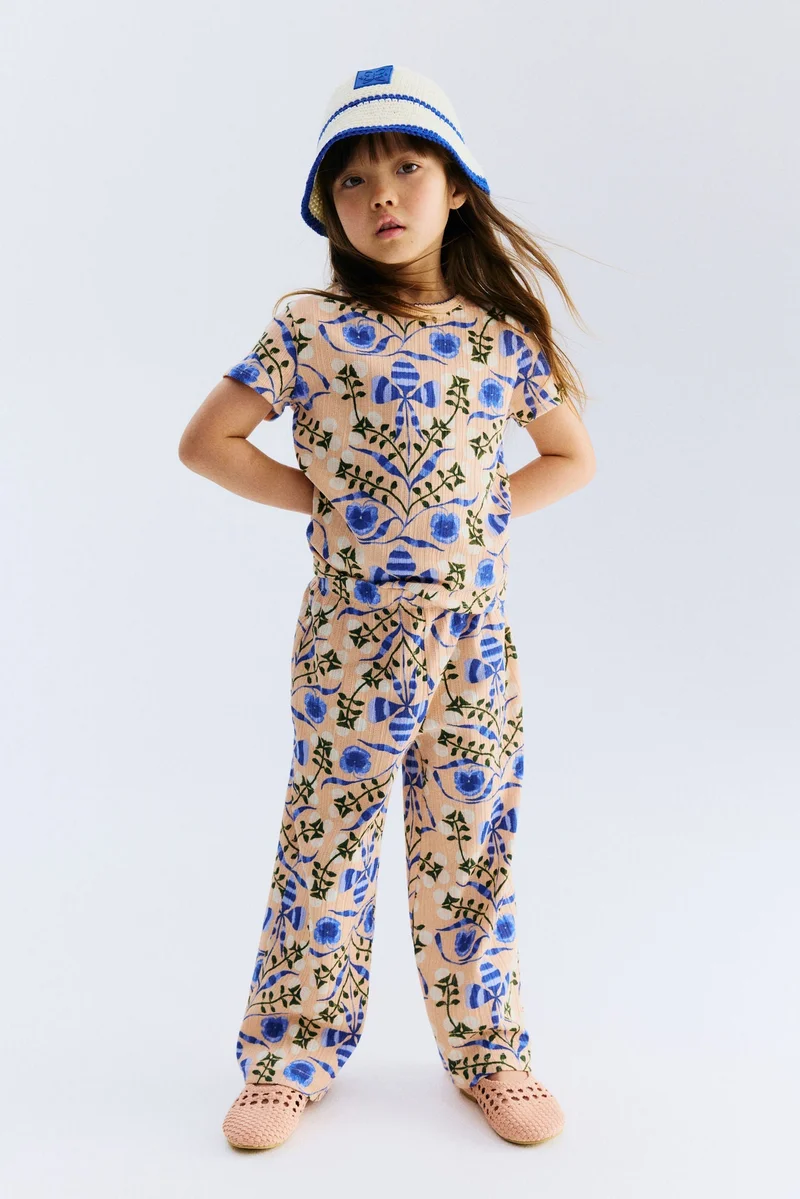 H&M Pointelle jersey top